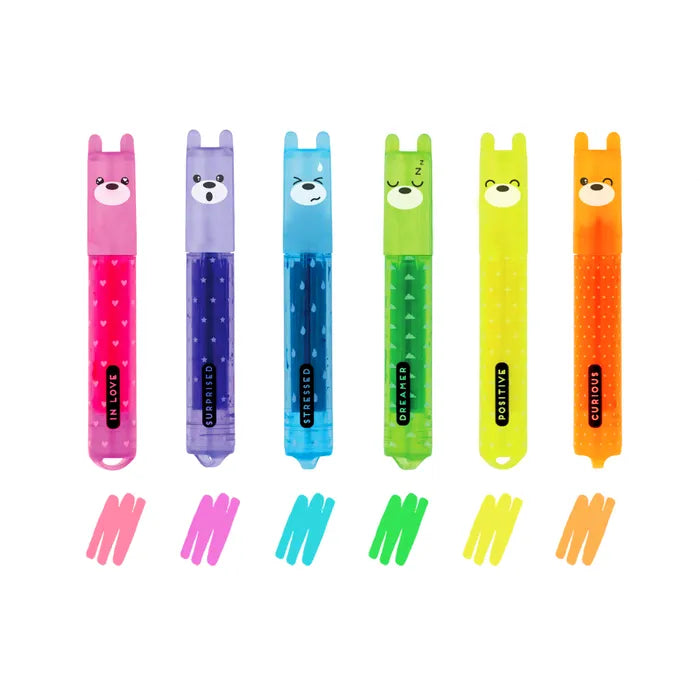 Teddy's Mood 6 Neon Highlighters