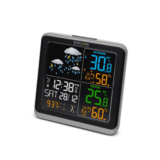 wide view colour weather station