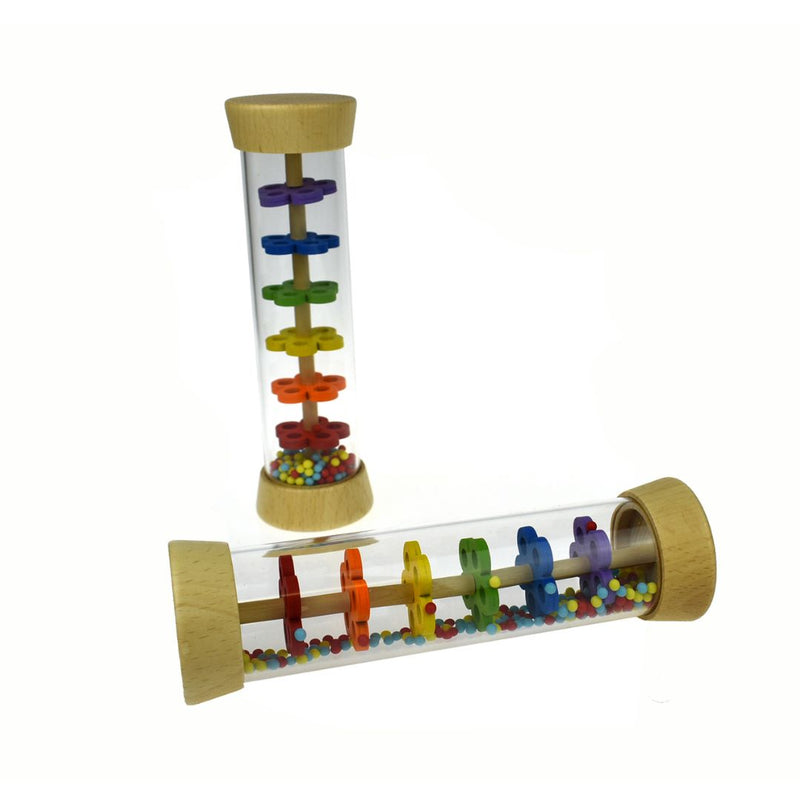 wooden rain maker rattle 