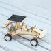 wooden solar car with background