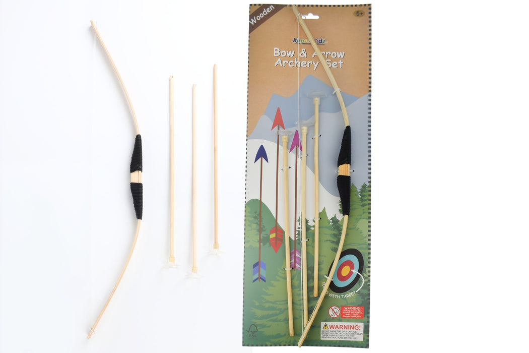 Wooden Bow and Arrow