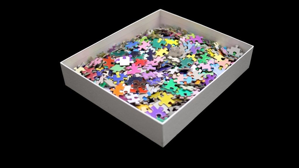Clemens Habicht 1000 Colours Puzzle The Original pieces in box
