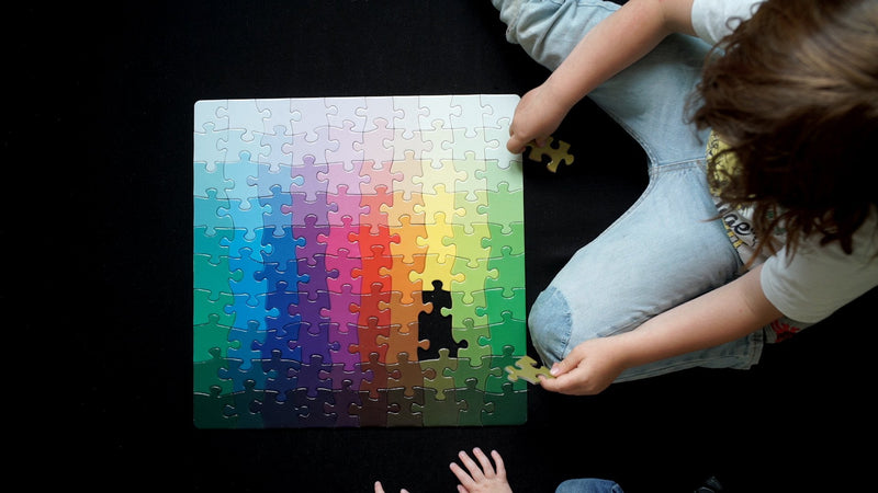Clemens Habicht 100pc Colour Puzzle two pieces left