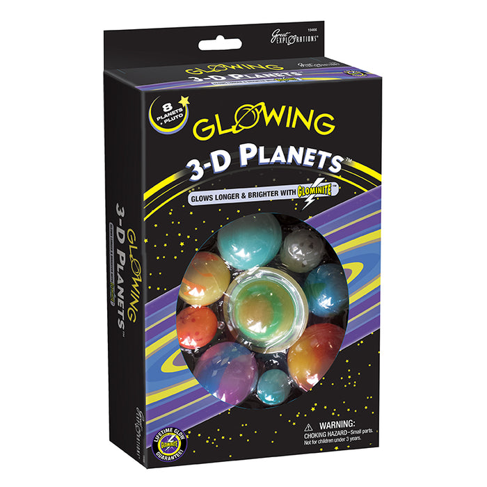 Glow in the Dark 3D Planets