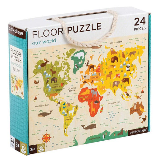 floor puzzle our world front packaging