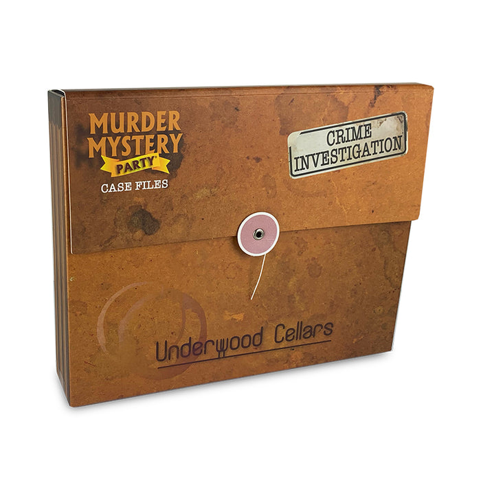 Murder Case Files Underwood Cellars Party Game