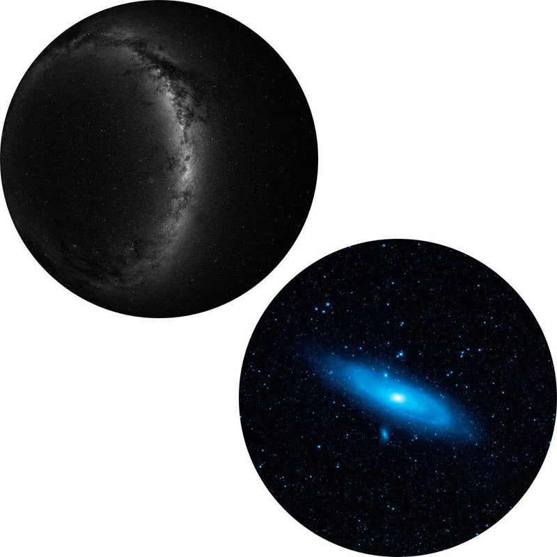 Southern Hemisphere and Warped Andromeda Discs for Sega Flux projector