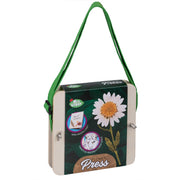  a set of pressed flower cards The cards have white paper inserts with pressed flowers  and one wooden board has a green ribbon handle and the words 'Mrs Green' printed on it.