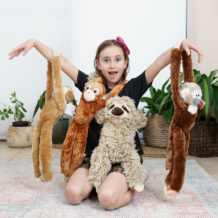 Hanging 3 Toed Sloth Plush soft toy