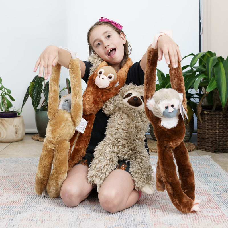 Plush Hanging Squirrel Monkey