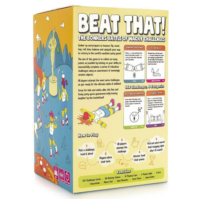 beat that! game of whacky challenges back of packaging 