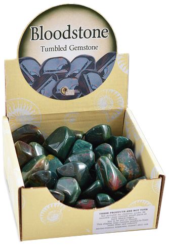 Bloodstone Tumbled Gemstone Display box