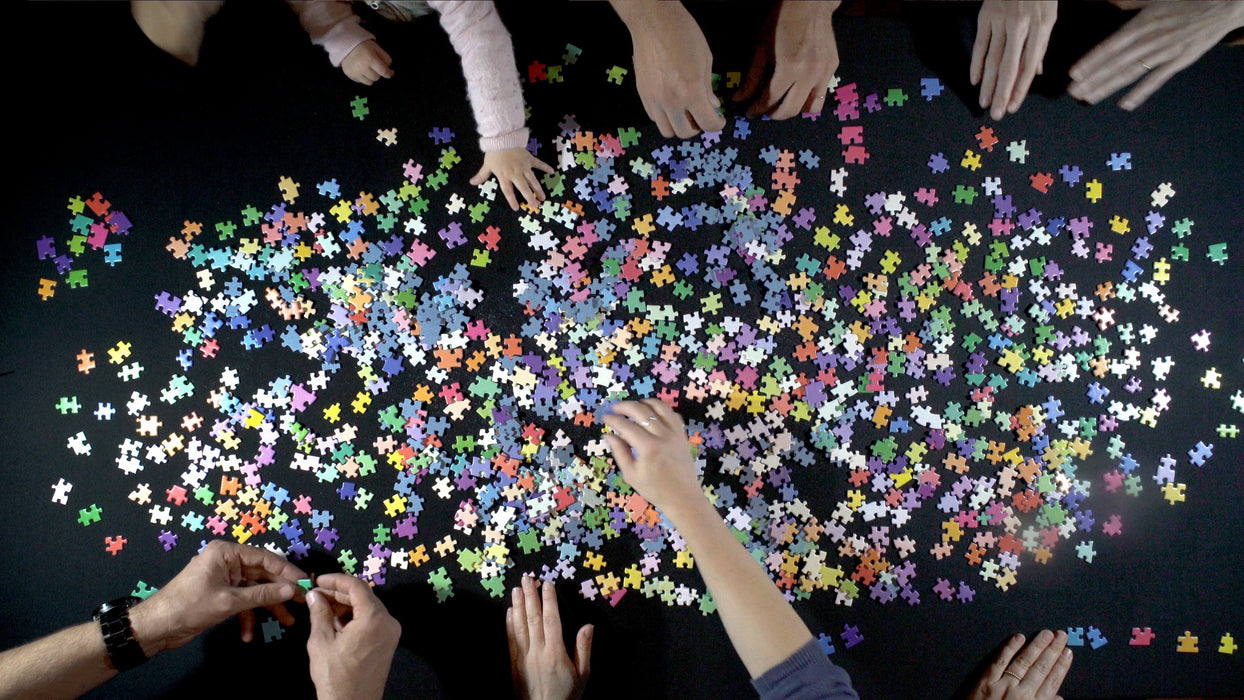 Clemens Habicht 1000pc Jigsaw Puzzle Colour Wheel puzzle process