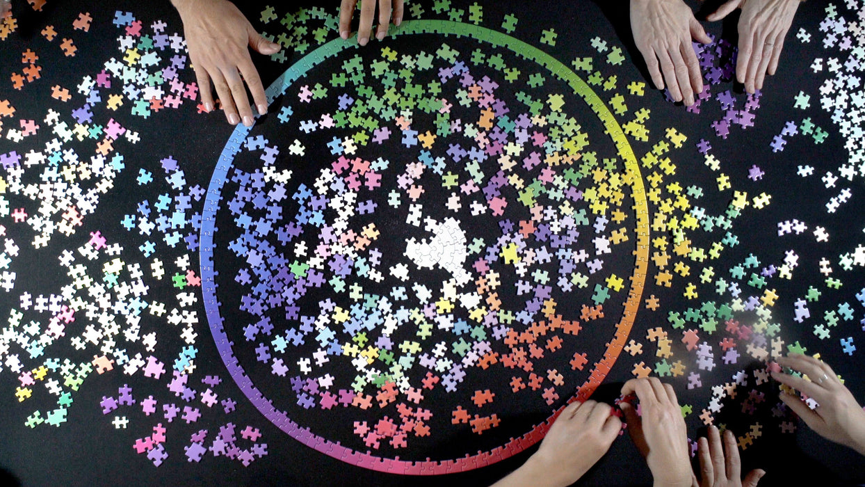 Clemens Habicht 1000pc Jigsaw Puzzle Colour Wheel perimeter done