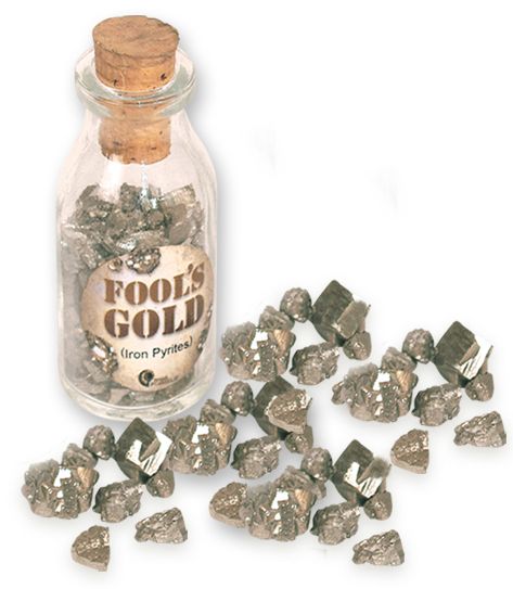 Fool's Gold Gemstone Bottle