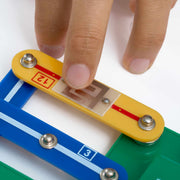 Clip Circuit Alarms and Traps close up yellow part