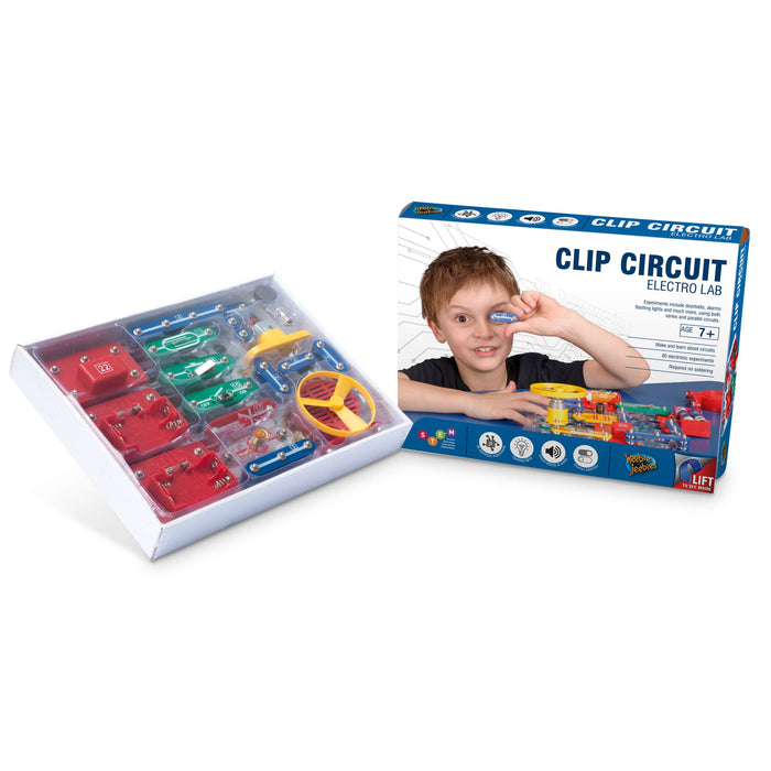 Clip Circuit Electrolab 80 Electronic Experiments Kit display with box