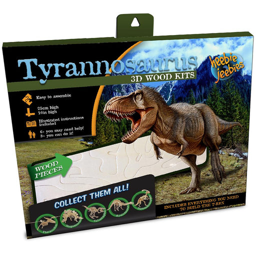 Dinosaur Wood Kit Small Tyrannosaurus in packaging