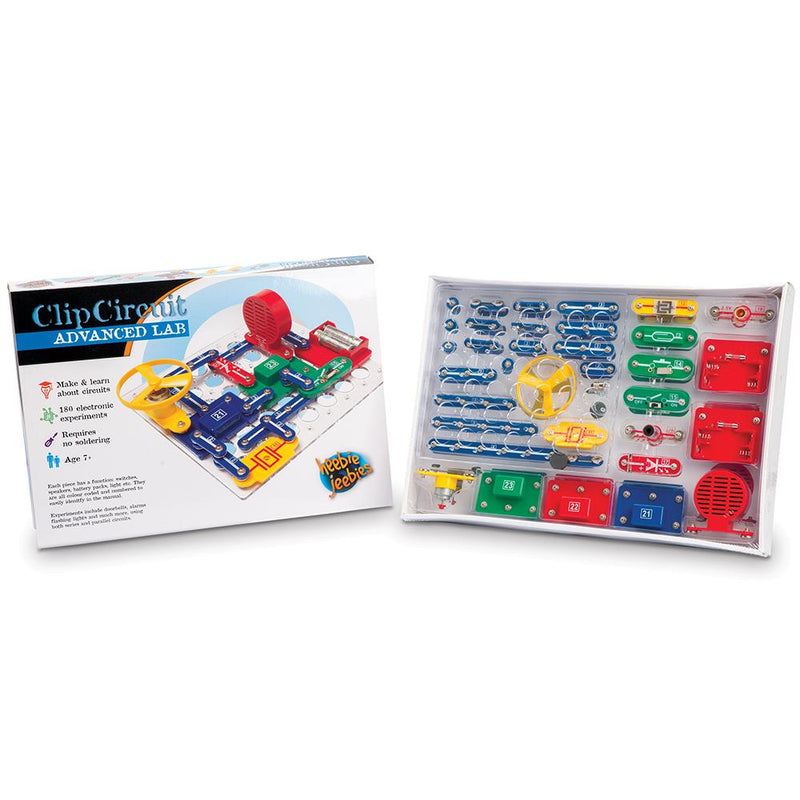Heebie Jeebies | Clip Circuit Advanced Lab 180 Electronic Experiments Kit