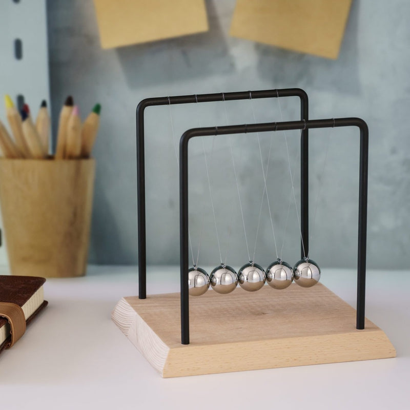 Newton's Cradle Desk Accessory - Heebie Jeebies