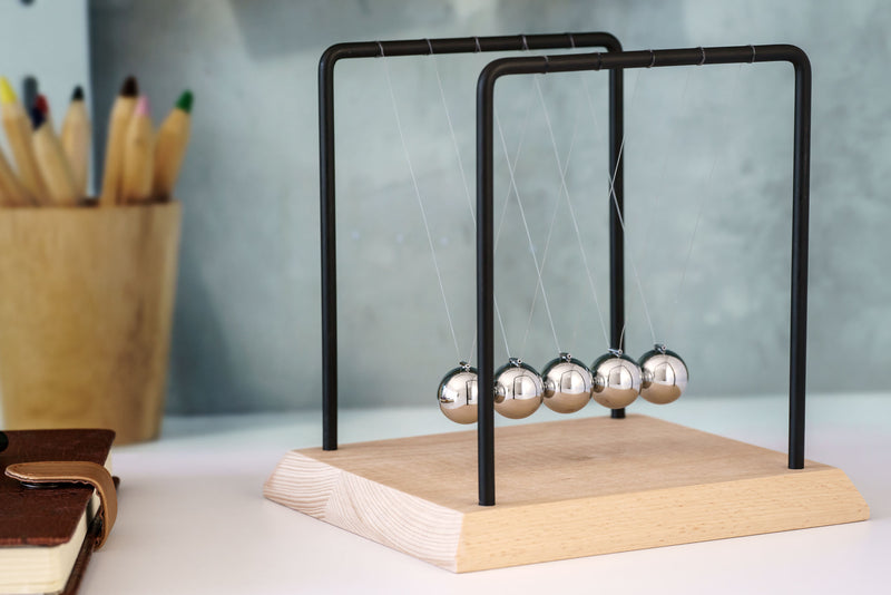 Newton's Cradle Desk Accessory - Heebie Jeebies