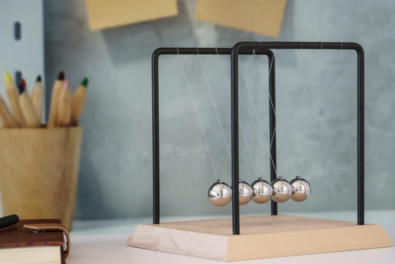 Newton's Cradle Desk Accessory - Heebie Jeebies