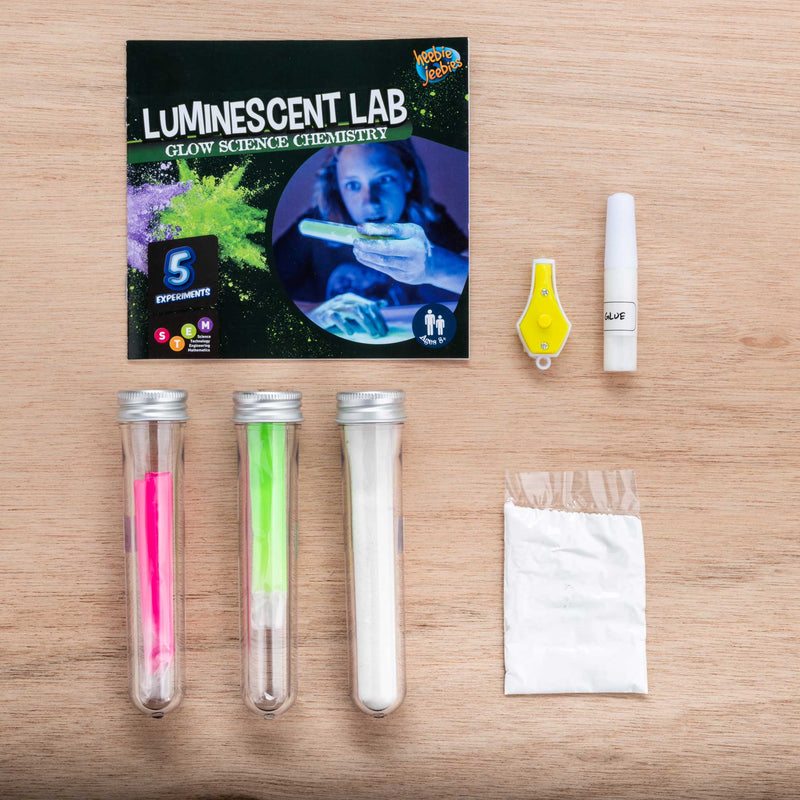 Luminescent Lab Glow in the Dark Chemistry Kit
