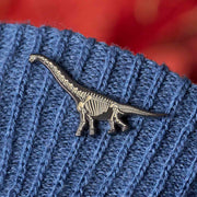 brachiosaurus glowing dinosaur skeleton enamel pin on jumper 