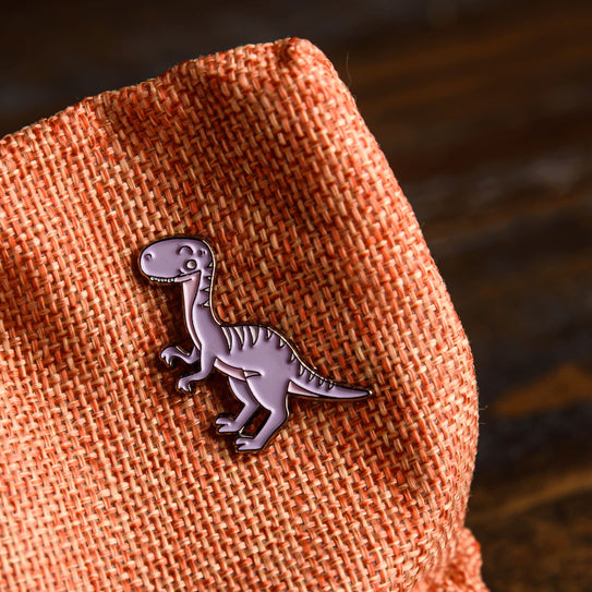 Dinosaur Enamel Pin Velociraptor