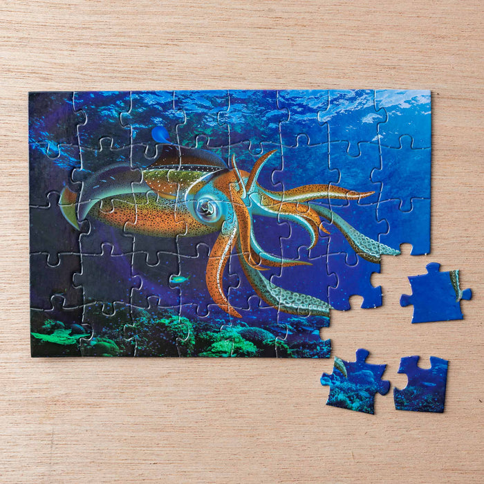 Giant Squid Jigsaw Card