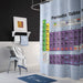 Periodic table of elements shower curtain lifestyle