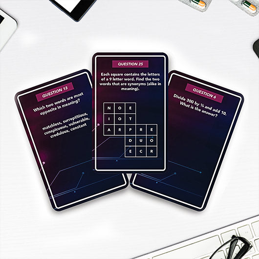 IQ Test Card Quiz