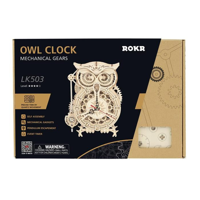 Robotime Mechanical Time Owl Clock