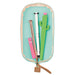 Cute! Soft Silicone Pencil Case Aqua Open