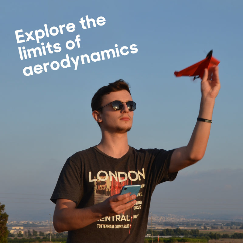 PowerUp 4.0 Red Electric Paper Airplane Conversion Kit
