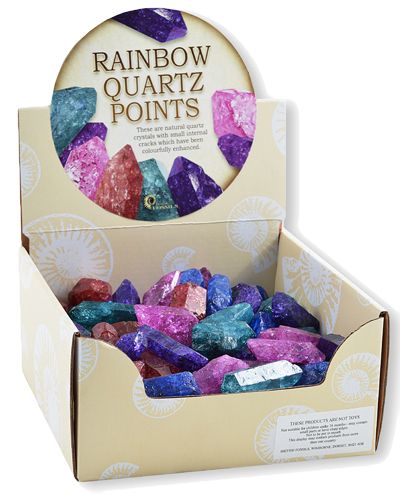 Rainbow Quartz Points
