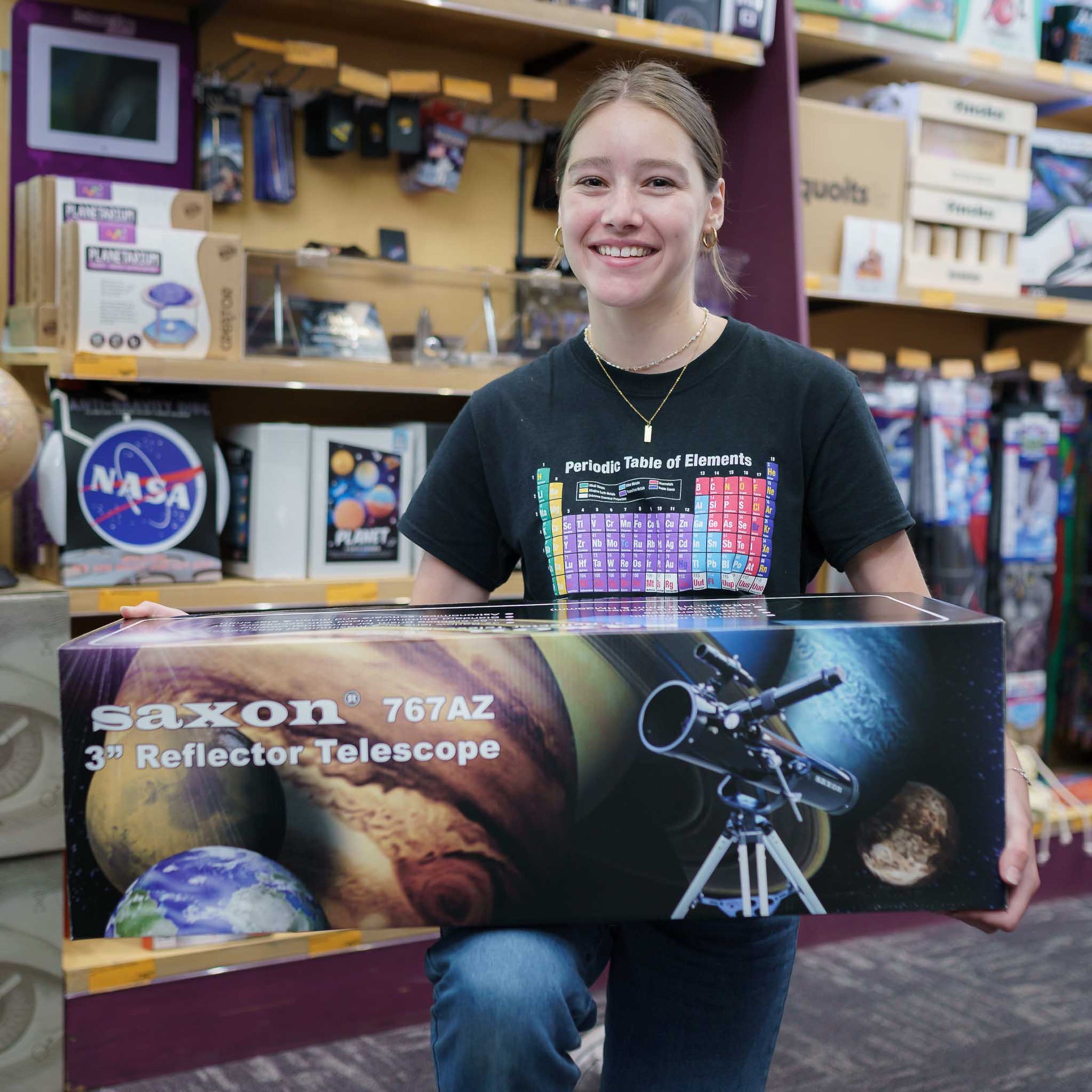 Saxon 767AZ Newtonian Reflector Telescope — Professor Plums