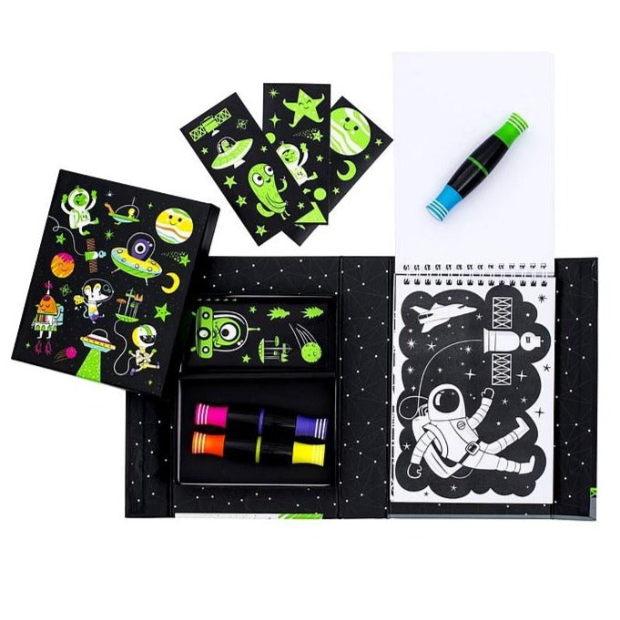 Tiger Tribe Neon Colouring Outer Space Set