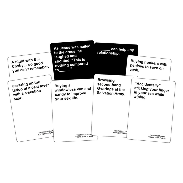 the rudest game you've ever played card examples 