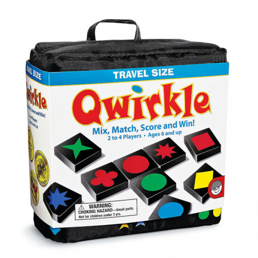 qwirkle travel tile game in packaging 
