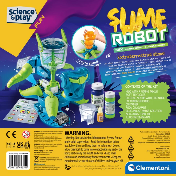 slime robot back packaging 