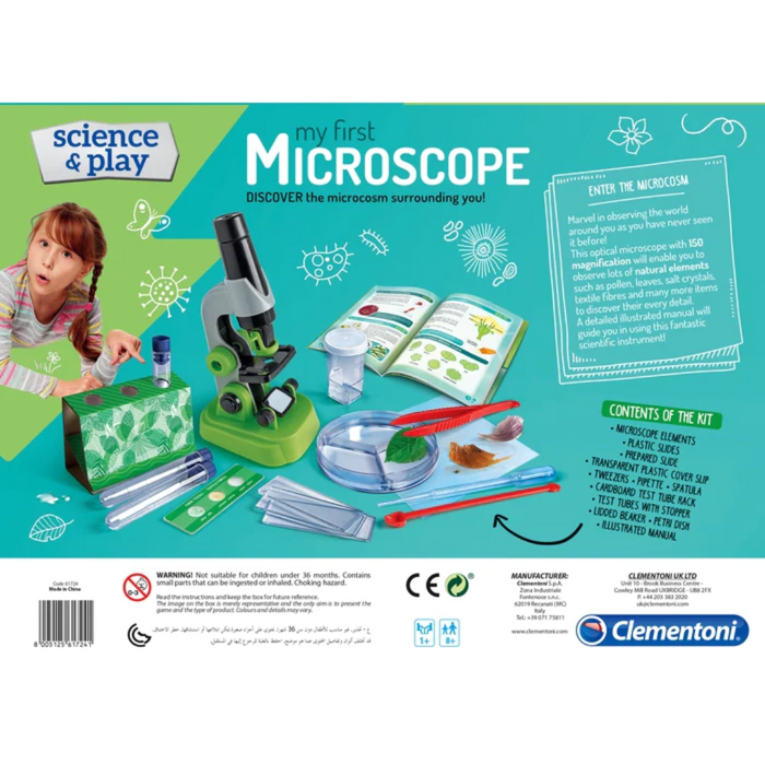my first microscope back packaging 