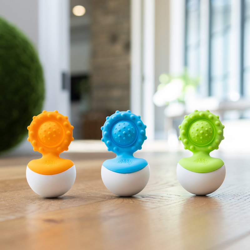 Dimpl Wobbl Baby Toy - Blue