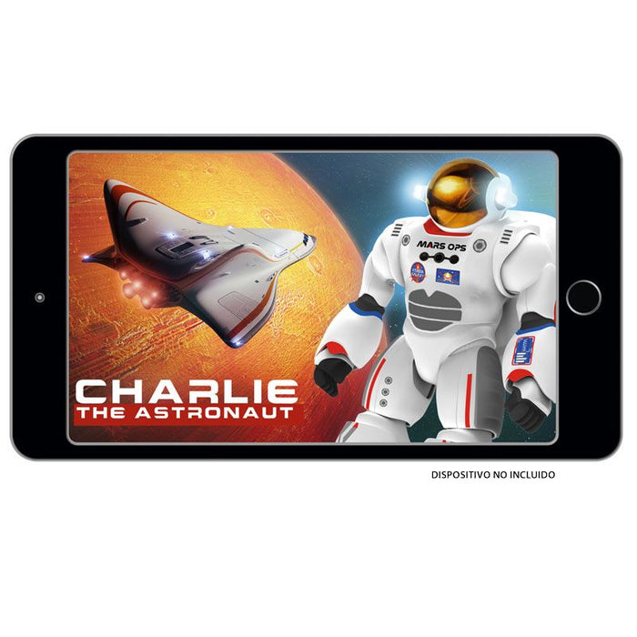 charlie the astronaut programmable robot on smart device 