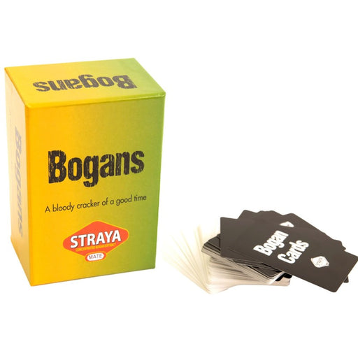 bogans card game packaging and cards