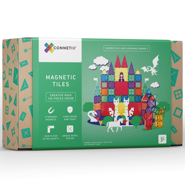 Magnetic tiles 102 Piece Rainbow Creative Pack