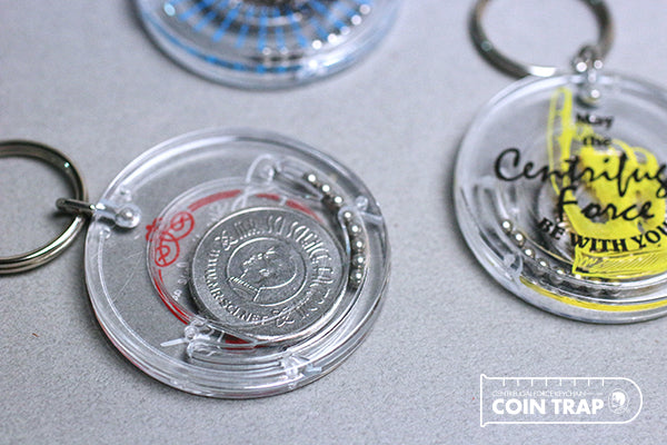 Centrifugal Force Keychain Red — Professor Plums