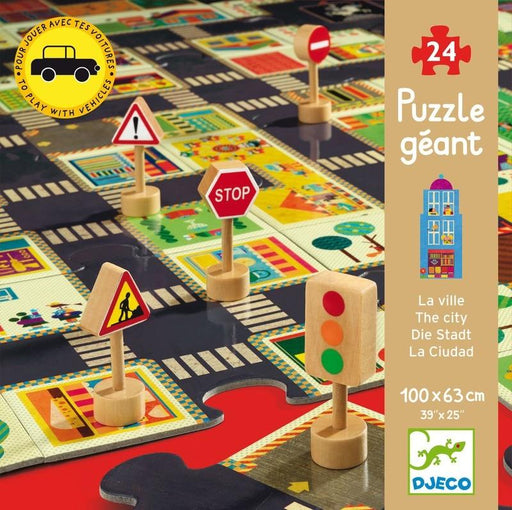 Djeco | City Road 24Pc Giant Puzzle