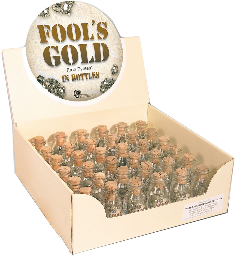 Fool's Gold Gemstone Bottle