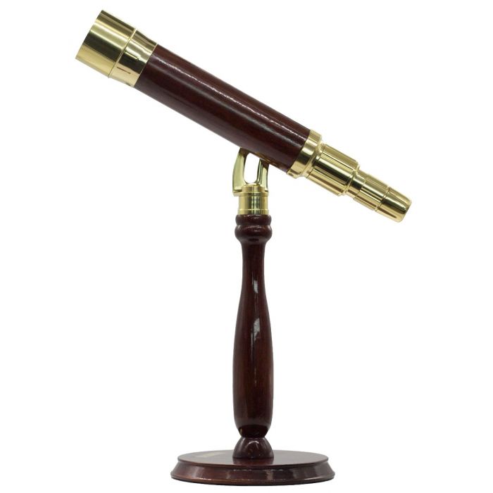 Saxon Grandeur Brass Table-Top Telescope right